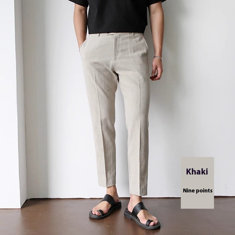 Hør-Bomulds Fritidsbukser