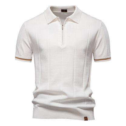 Herre Uld-Poloshirt
