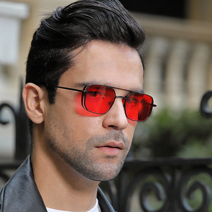 Kvadratisk Steampunk Solbrille