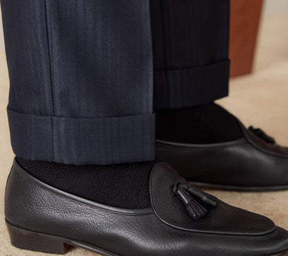 Stribede High-Waist Jakkebukser