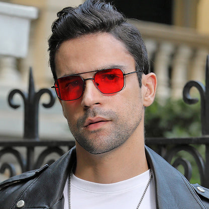 Kvadratisk Steampunk Solbrille