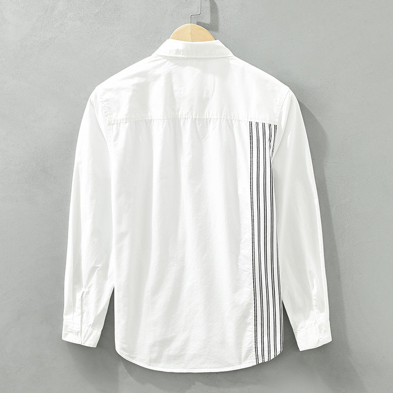 Casual Langærmet Bomuldsskjorte