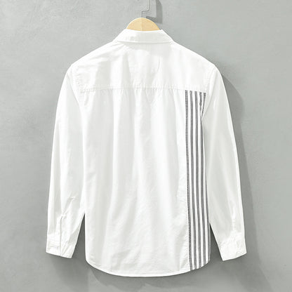 Casual Langærmet Bomuldsskjorte