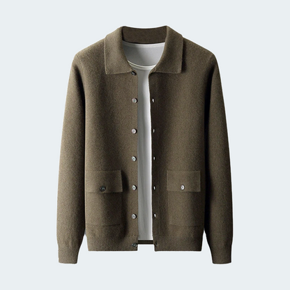 Polokrave Uldcardigan