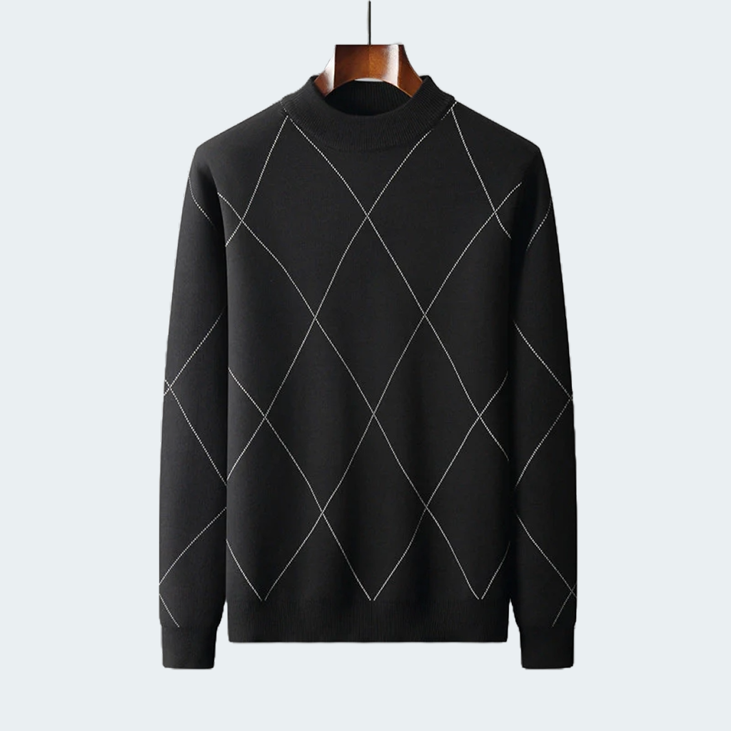 Herre Rundhalset Varm Pullover