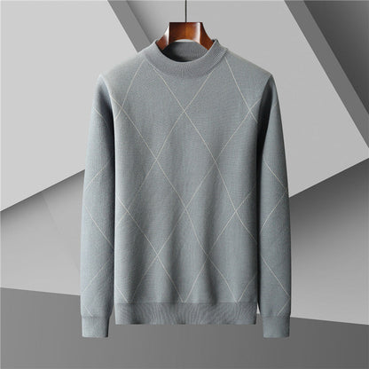 Herre Rundhalset Varm Pullover