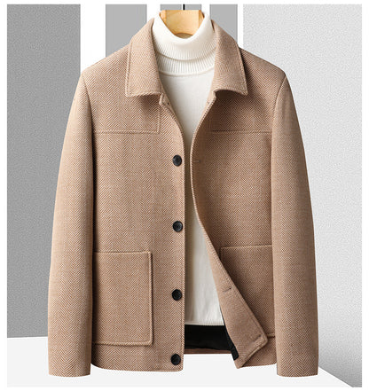 Herre vinterfrakke i uld