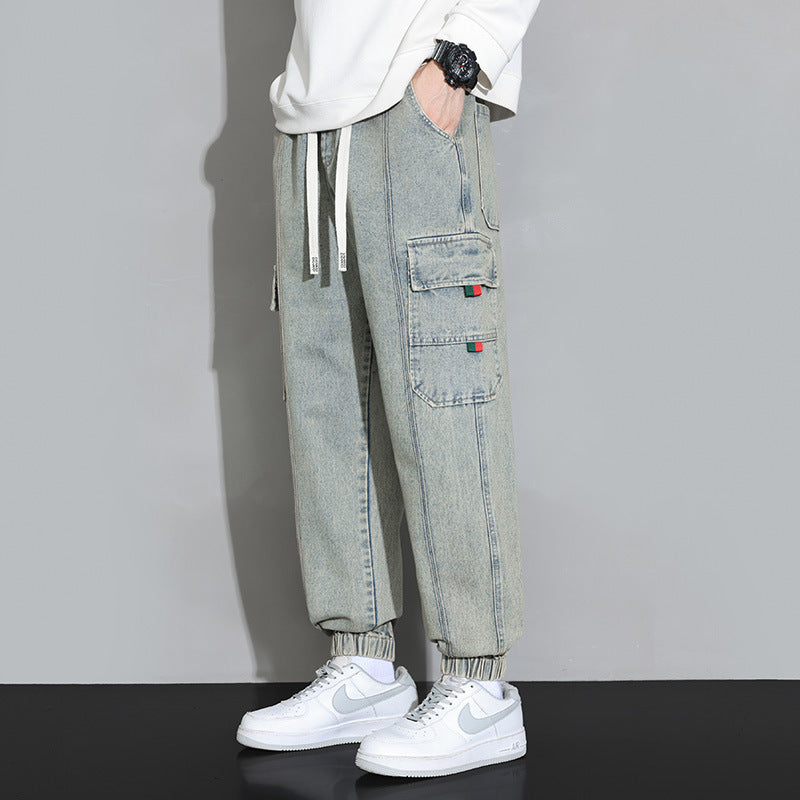 Retro cargo jeans joggingbukser