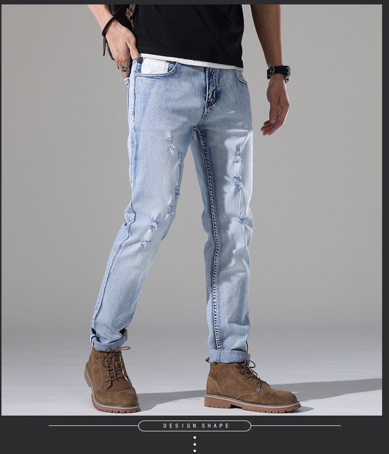Slim-Fit Ripped-Jeans