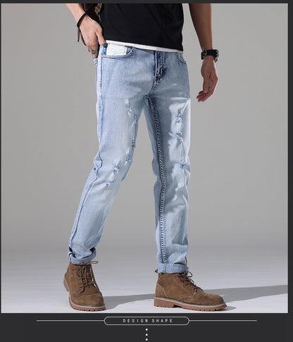 Slim-Fit Ripped-Jeans