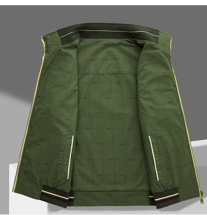 Vendbar bomuldsvest med lommer