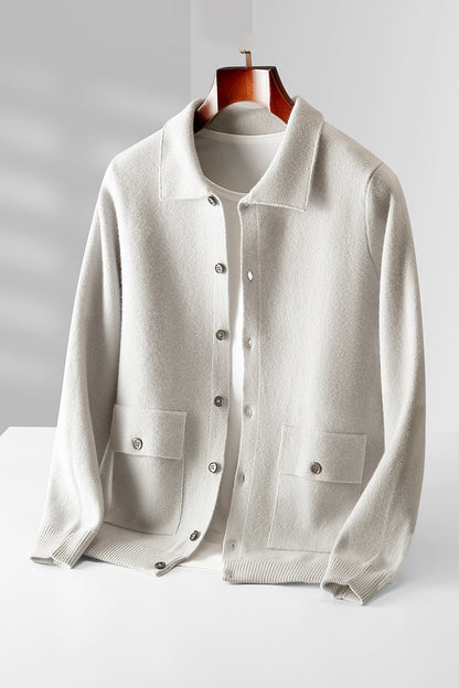 Polokrave Uldcardigan