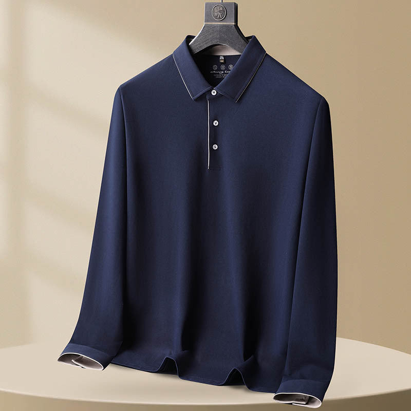 Langærmet polo shirt
