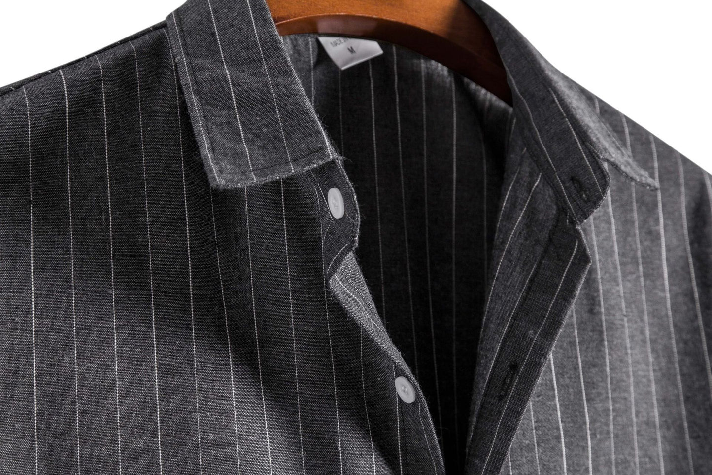 Herre Kortærmet Stribet Skjorte