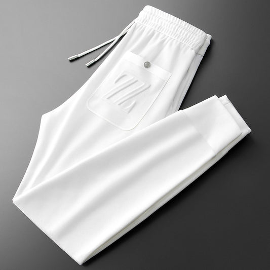 Sporty jogpants med broderi