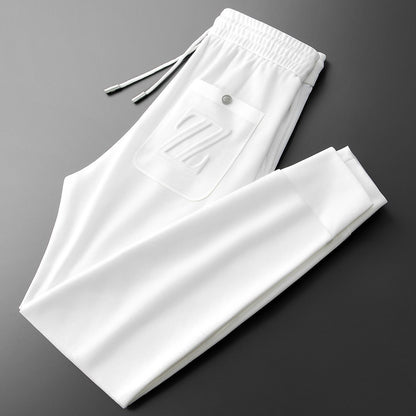 Sporty jogpants med broderi