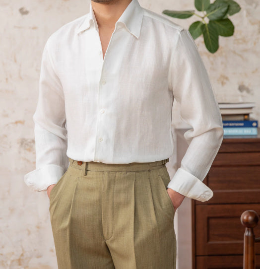 Let skjorte med knaplukning