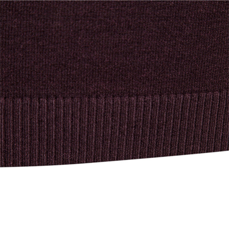 Herre rullekravetrøje i uld – slank pasform