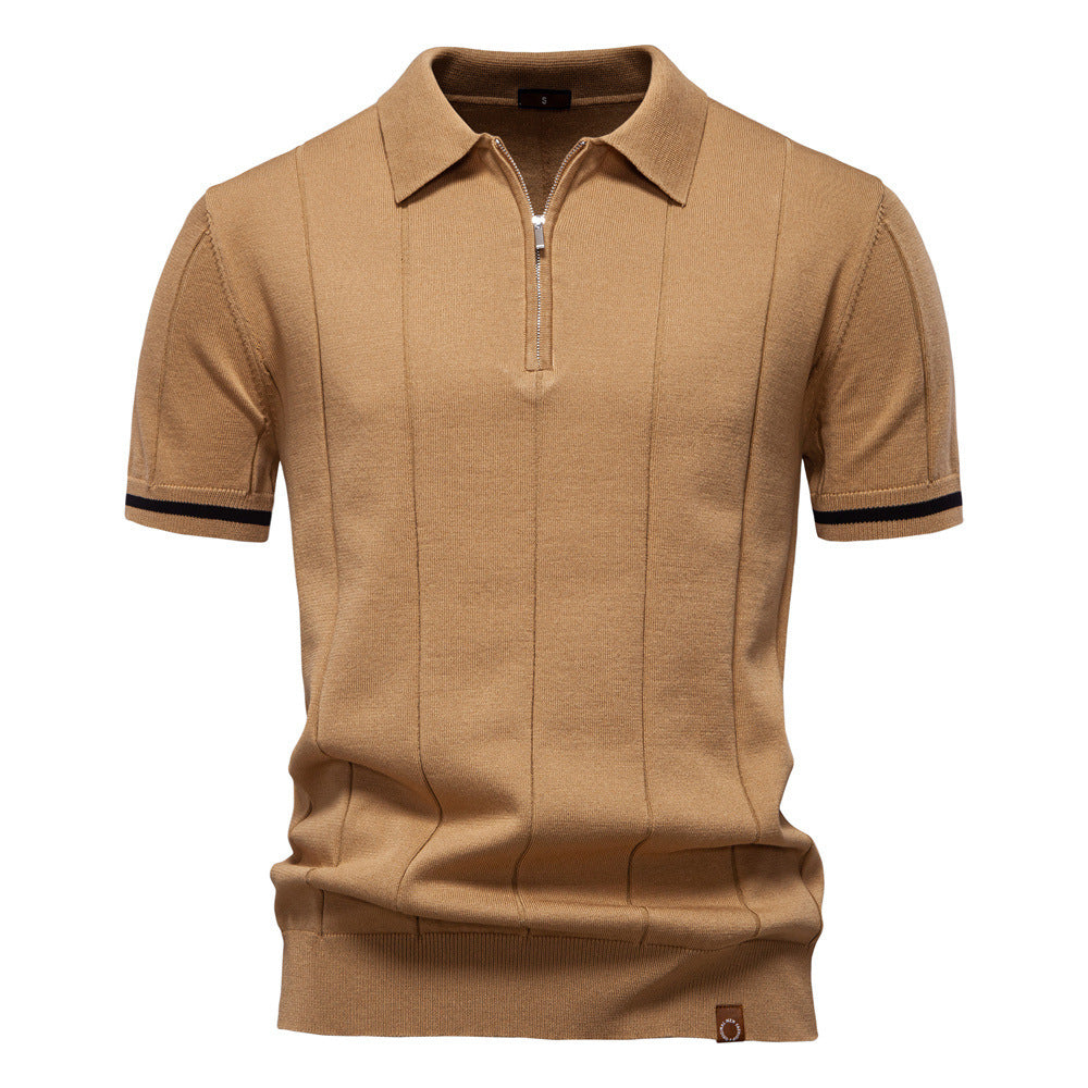 Herre Uld-Poloshirt