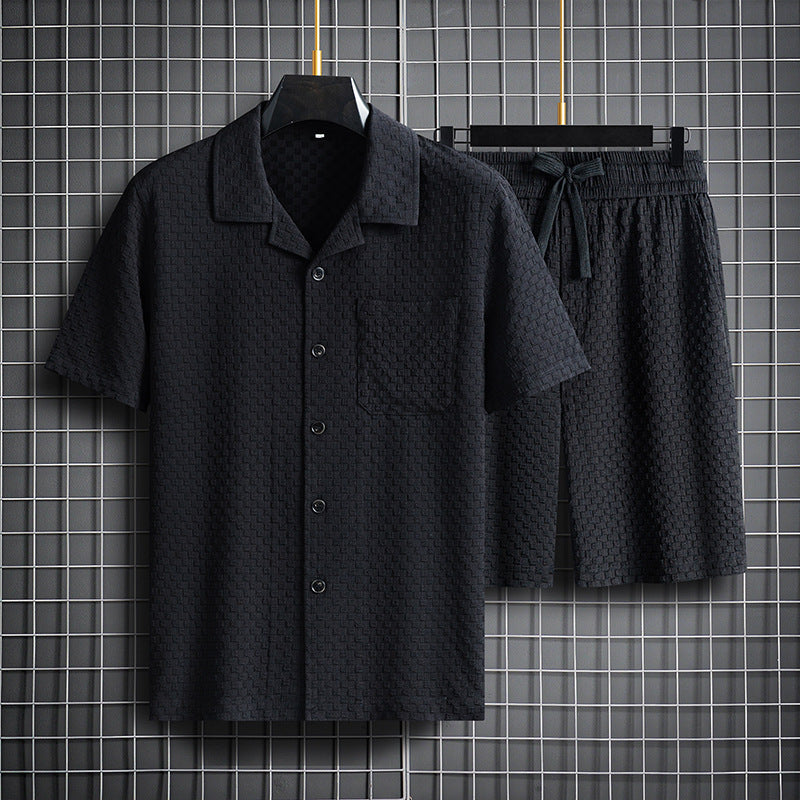 Revers kortærmet & shorts todelt sæt