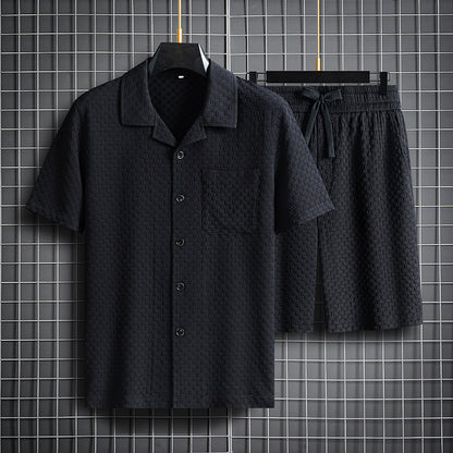 Revers kortærmet & shorts todelt sæt