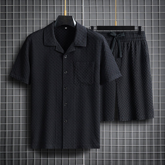 Revers kortærmet & shorts todelt sæt