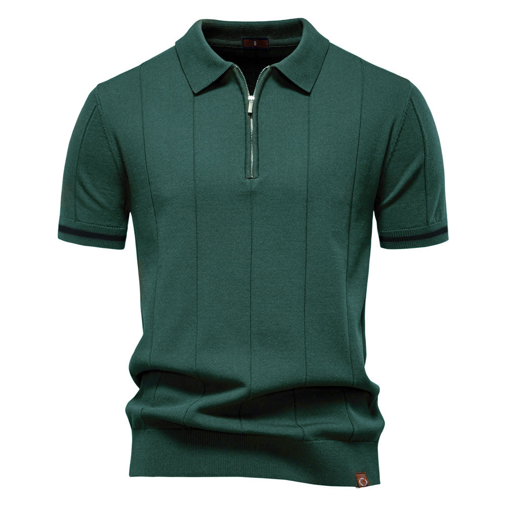 Herre Uld-Poloshirt