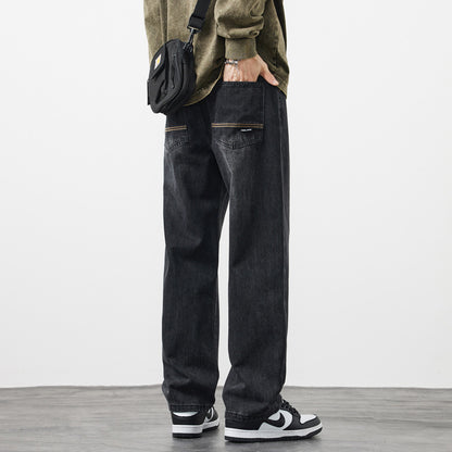 Retro jeans med lige ben