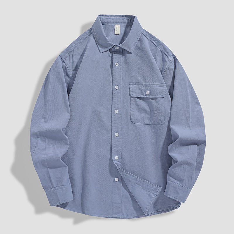 Bomulds-skjortejakke til hverdagsbrug